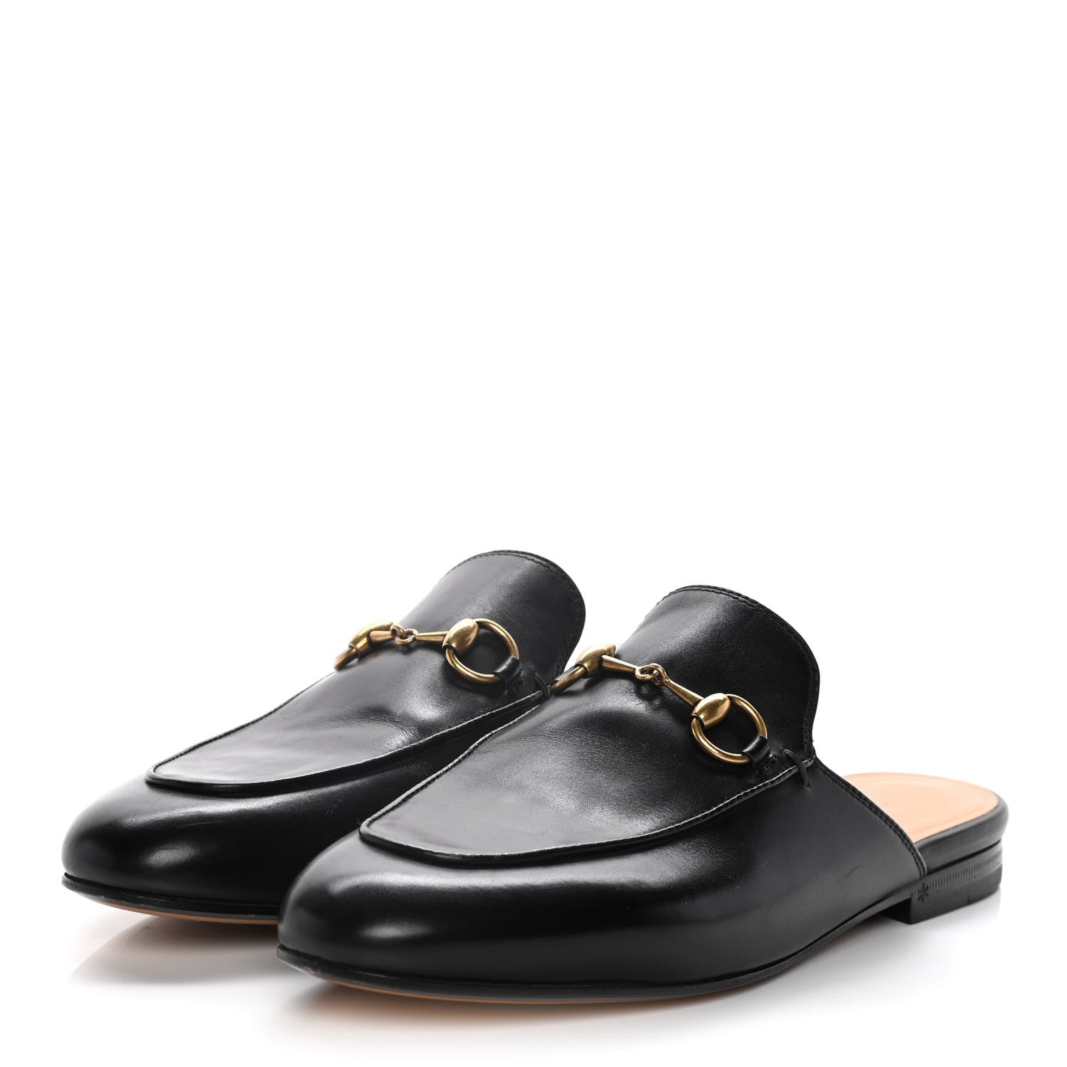 Gucci Calfskin Womens Princetown Slippers 36 Black 3 of 15