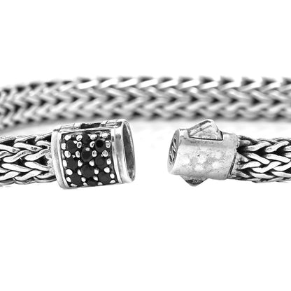 John Hardy Sterling Silver Black Sapphire 6.5mm Classic Chain Bracelet 5 of 6