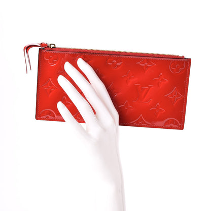 Louis Vuitton Vernis Felicie Chain Wallet Zippered Insert Cherry 2 of 6