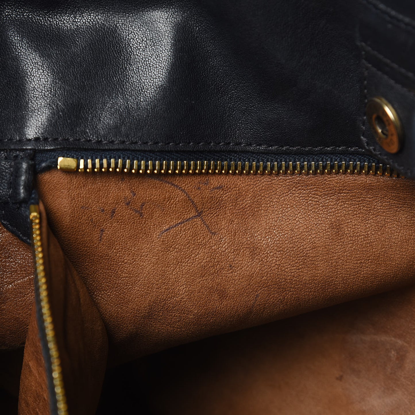 Nappa Studded Aviator Shopping Tote Blue