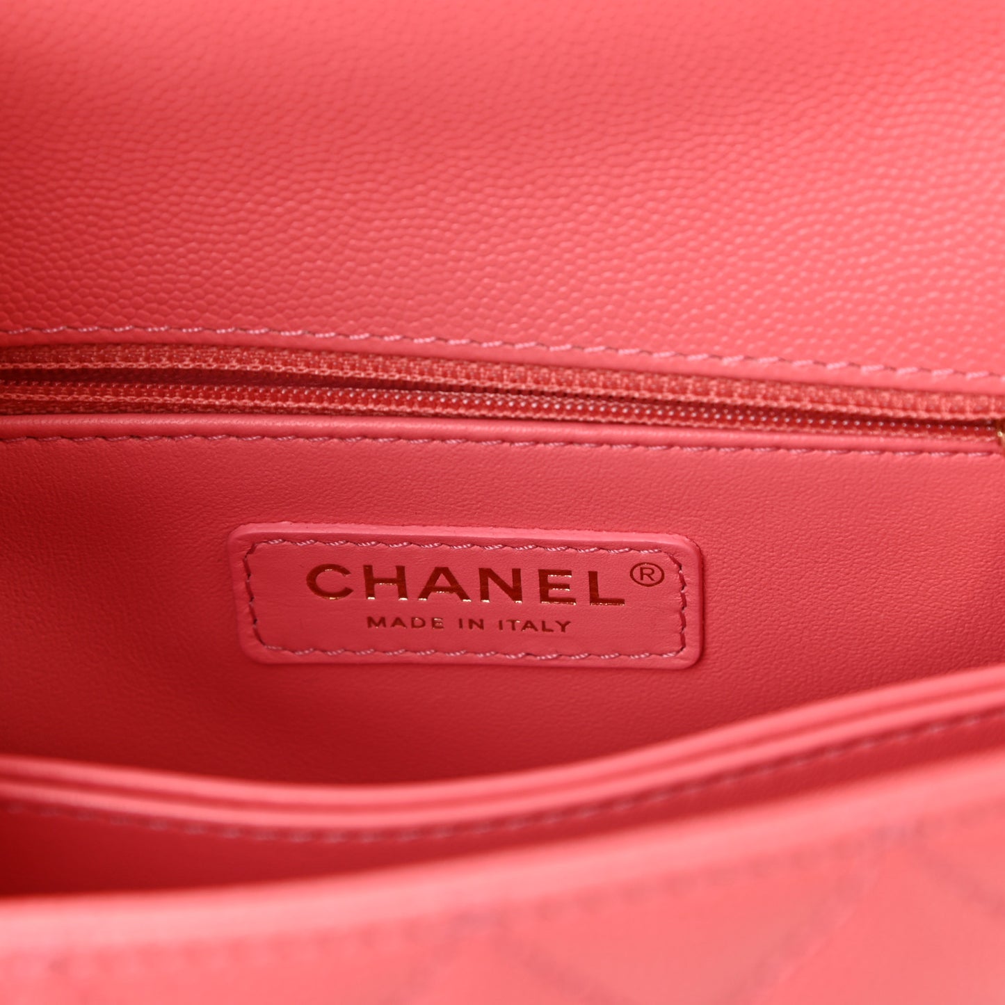 Caviar Quilted Mini Coco Handle Flap Pink
