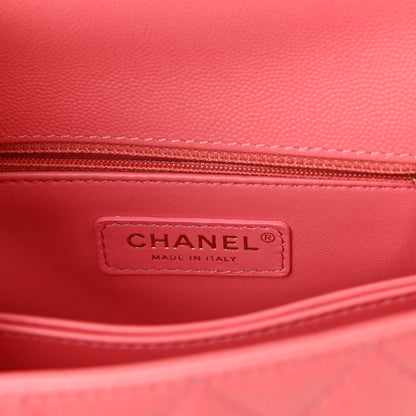 Chanel Caviar Quilted Mini Coco Handle Flap Pink 6 of 11