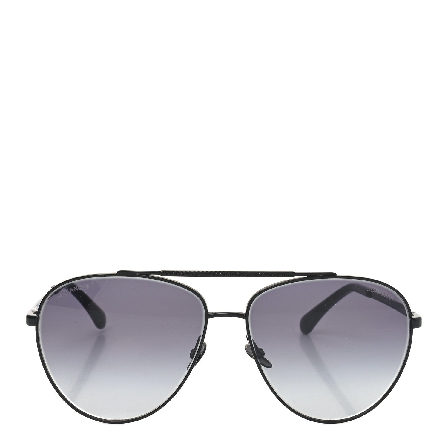 Chanel Metal Aviator Sunglasses 4279-B Black 2 of 7