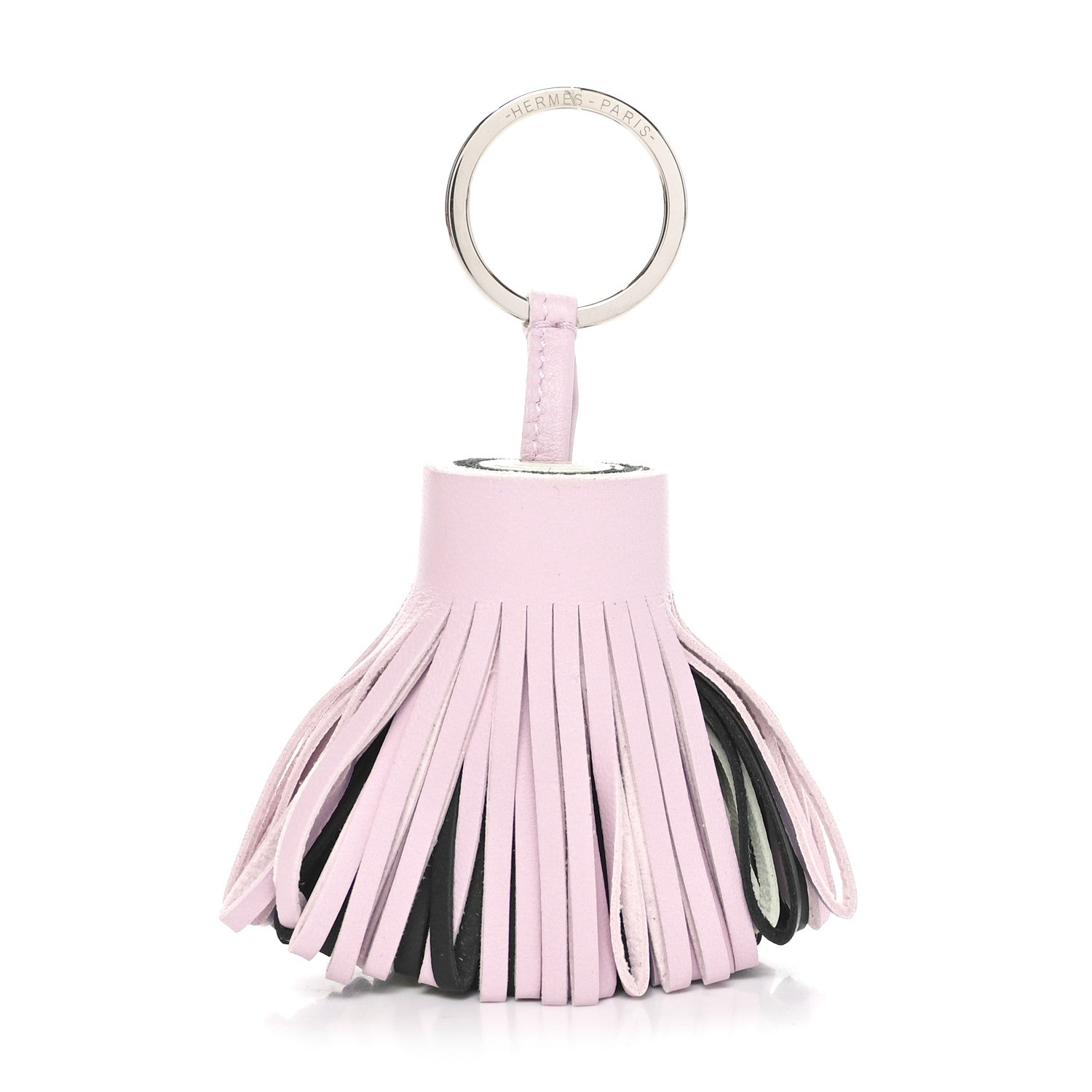 Hermes Lambskin Tri-Color Carmen Tassel Key Holder 1 of 4