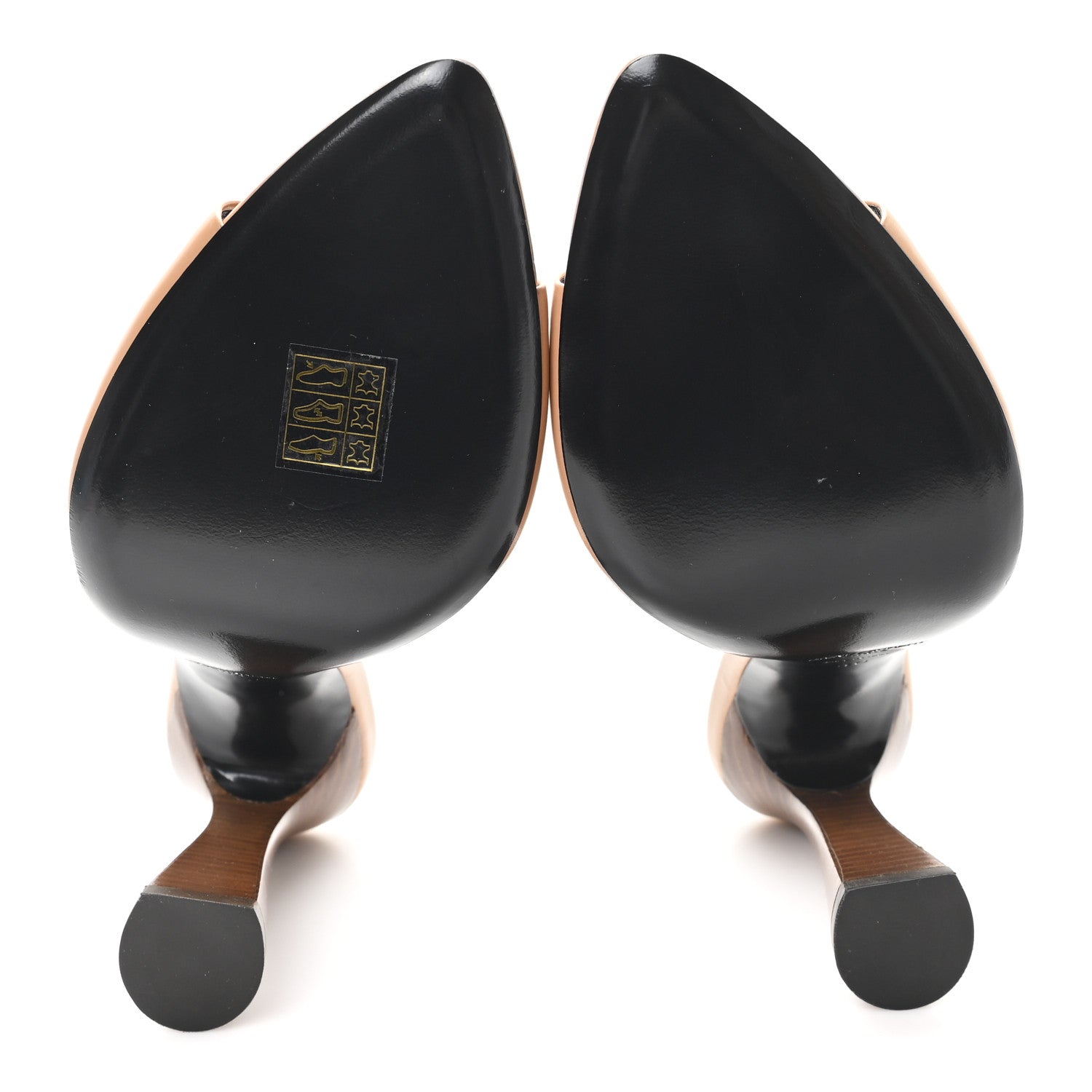 Saint Laurent Calfskin Gippy 105 Mule Sandals 40 Bisque 6 of 9