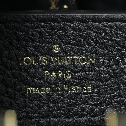 Louis Vuitton Taurillon Metallic Flowers Capucines PM Black 6 of 7
