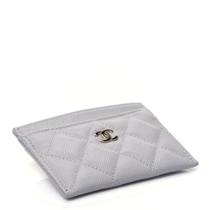 Chanel Caviar Quilted Card Holder Grey 4 of 8