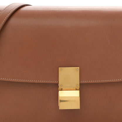 Celine Natural Calfskin Medium Classic Box Flap Bag Tan 8 of 14