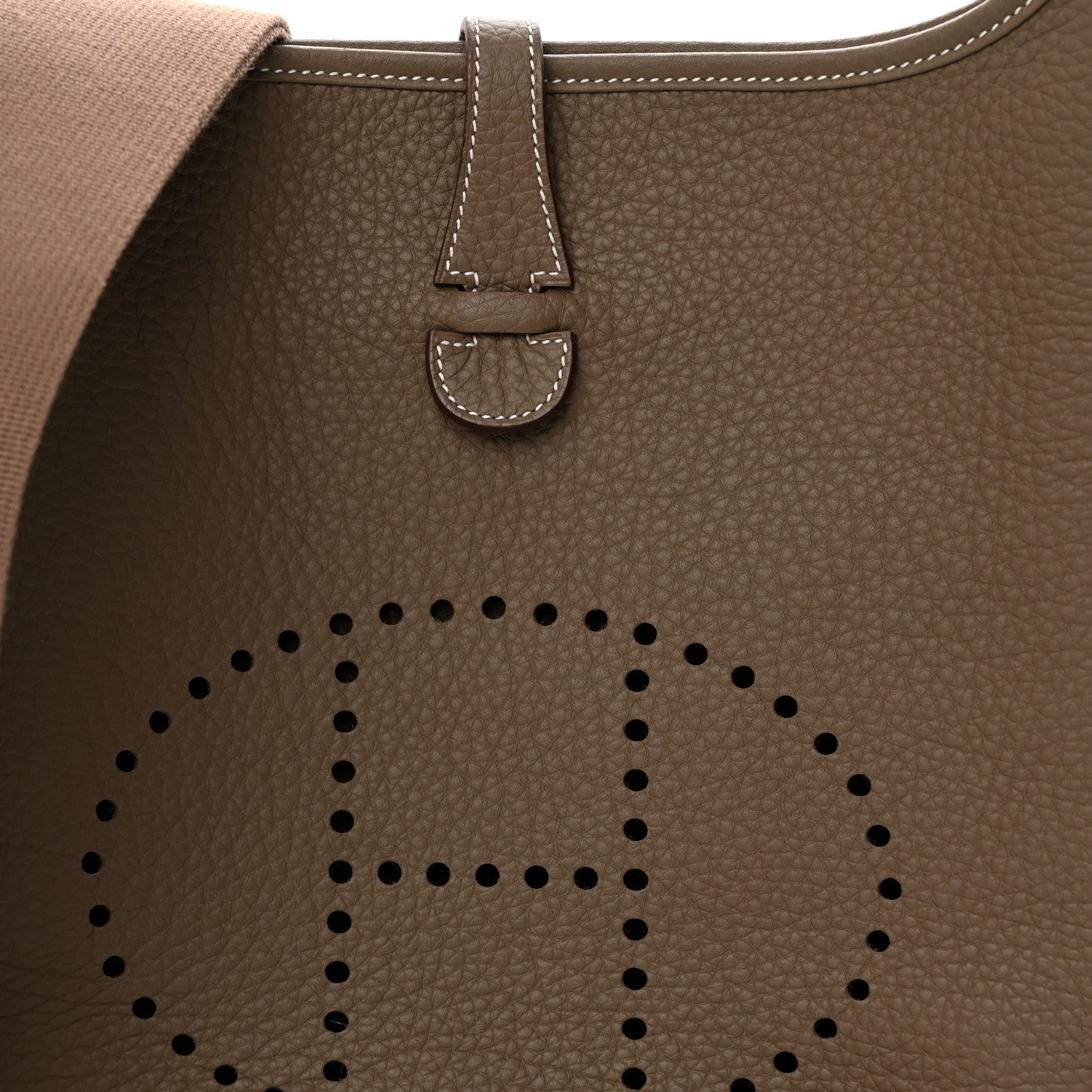Hermes Taurillon Clemence Evelyne III PM Etoupe 8 of 10