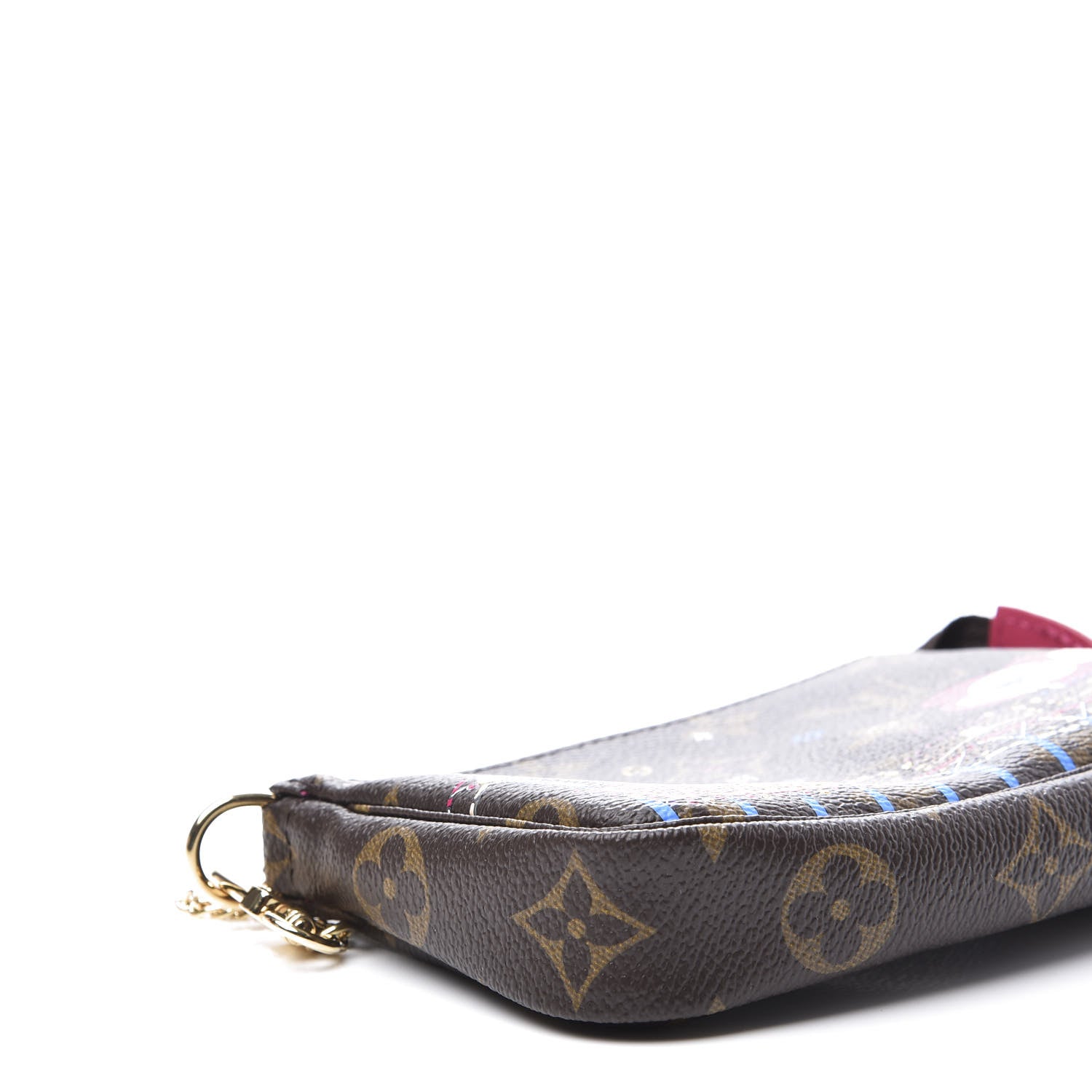 Louis Vuitton Monogram 2020 Christmas Animation Roller Coaster Mini Pochette Accessories Pivoine 6 of 9