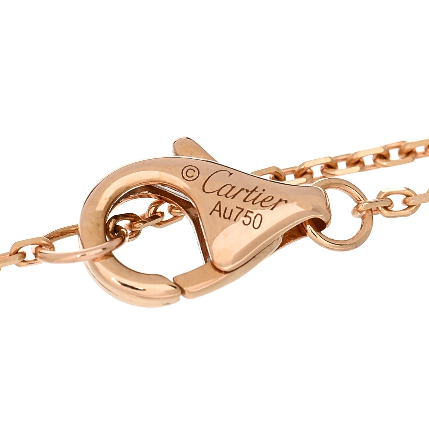 Cartier 18K Pink Yellow White Gold Trinity Bracelet 3 of 4