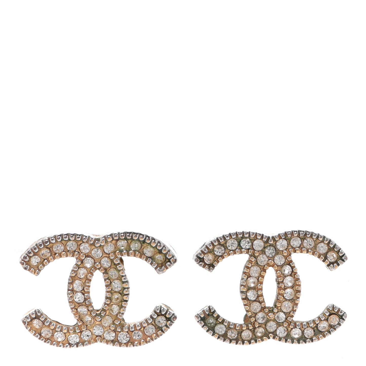 Crystal Mini Timeless CC Earrings Silver