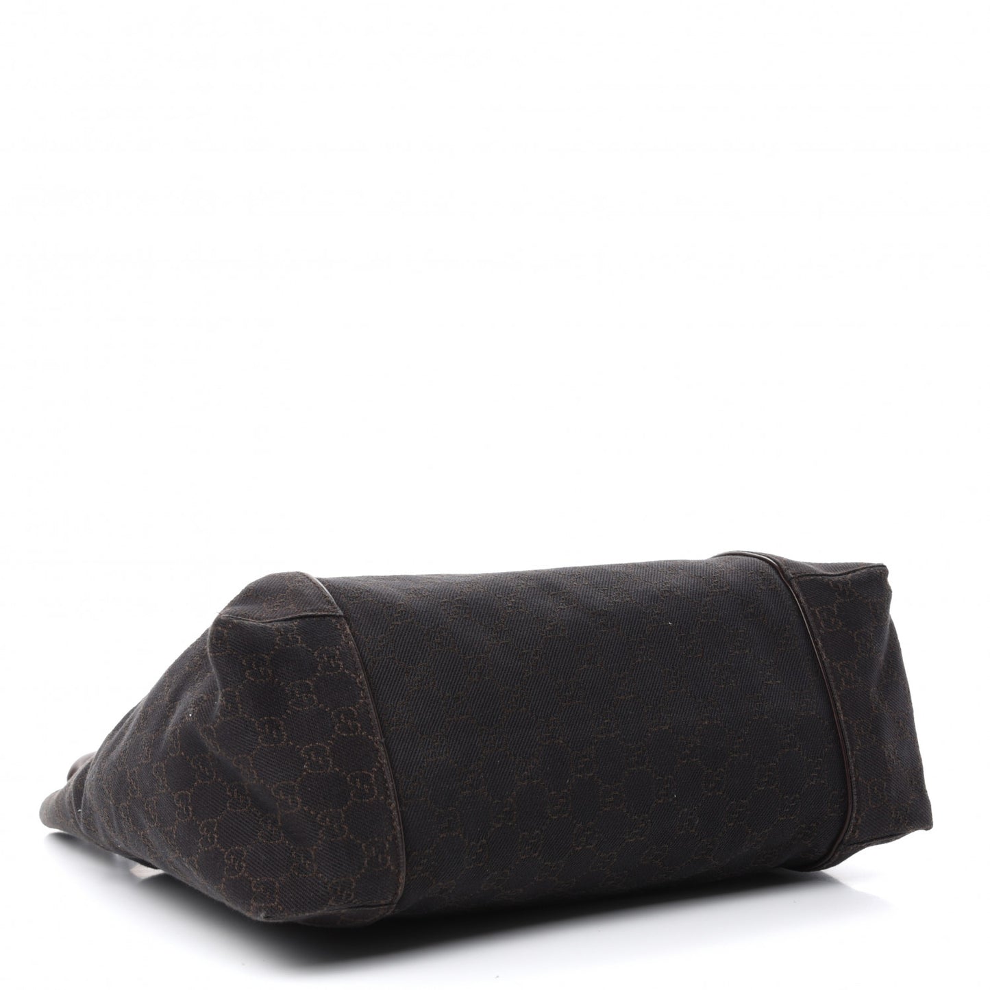 Canvas Monogram Shoulder Bag Brown