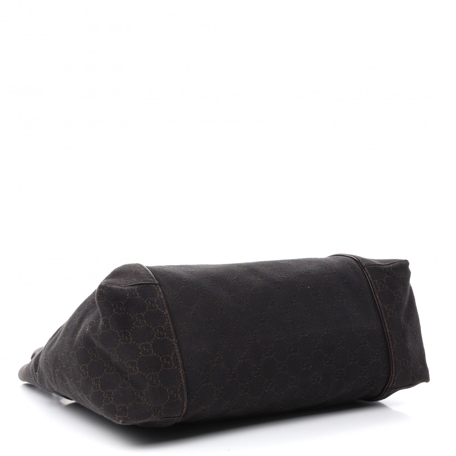 Gucci Canvas Monogram Shoulder Bag Brown 4 of 10
