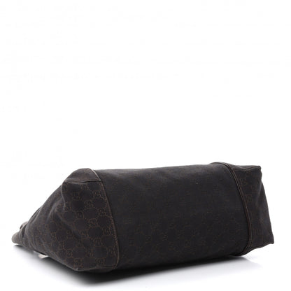 Gucci Canvas Monogram Shoulder Bag Brown 4 of 10