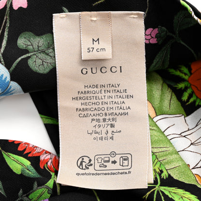 Gucci Silk Monogram Flora Print Headband M Black 5 of 5