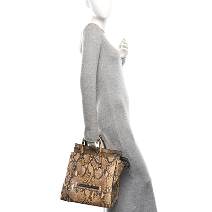 Celine Snakeskin Mini Luggage Beige 3 of 9