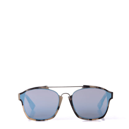 Christian Dior Abstract Square Mirrored Sunglasses Spotted Havana Blue 2 of 9