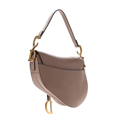 Christian Dior Grained Calfskin Saddle Bag Pink 2 of 9