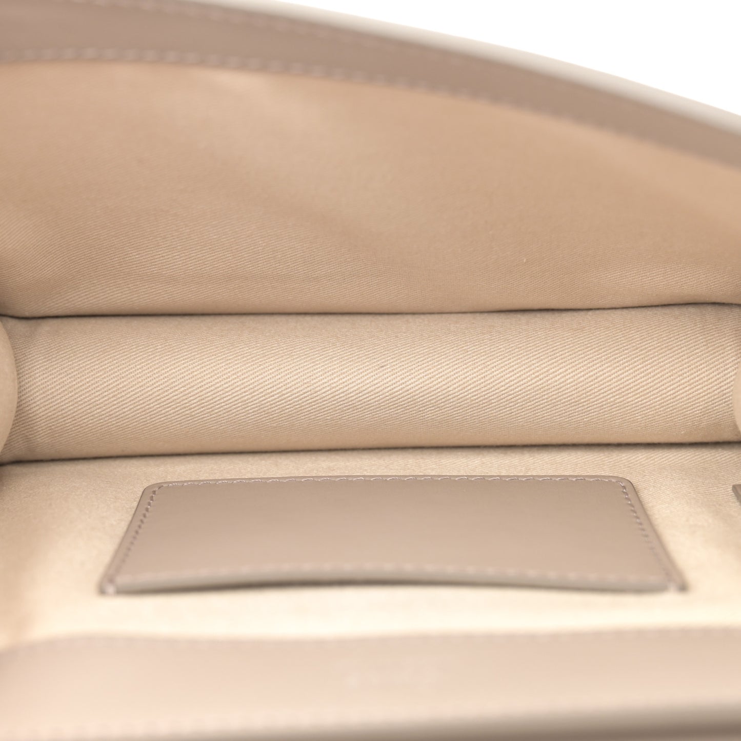 Calfskin Suede C Clutch With Chain Motty Grey