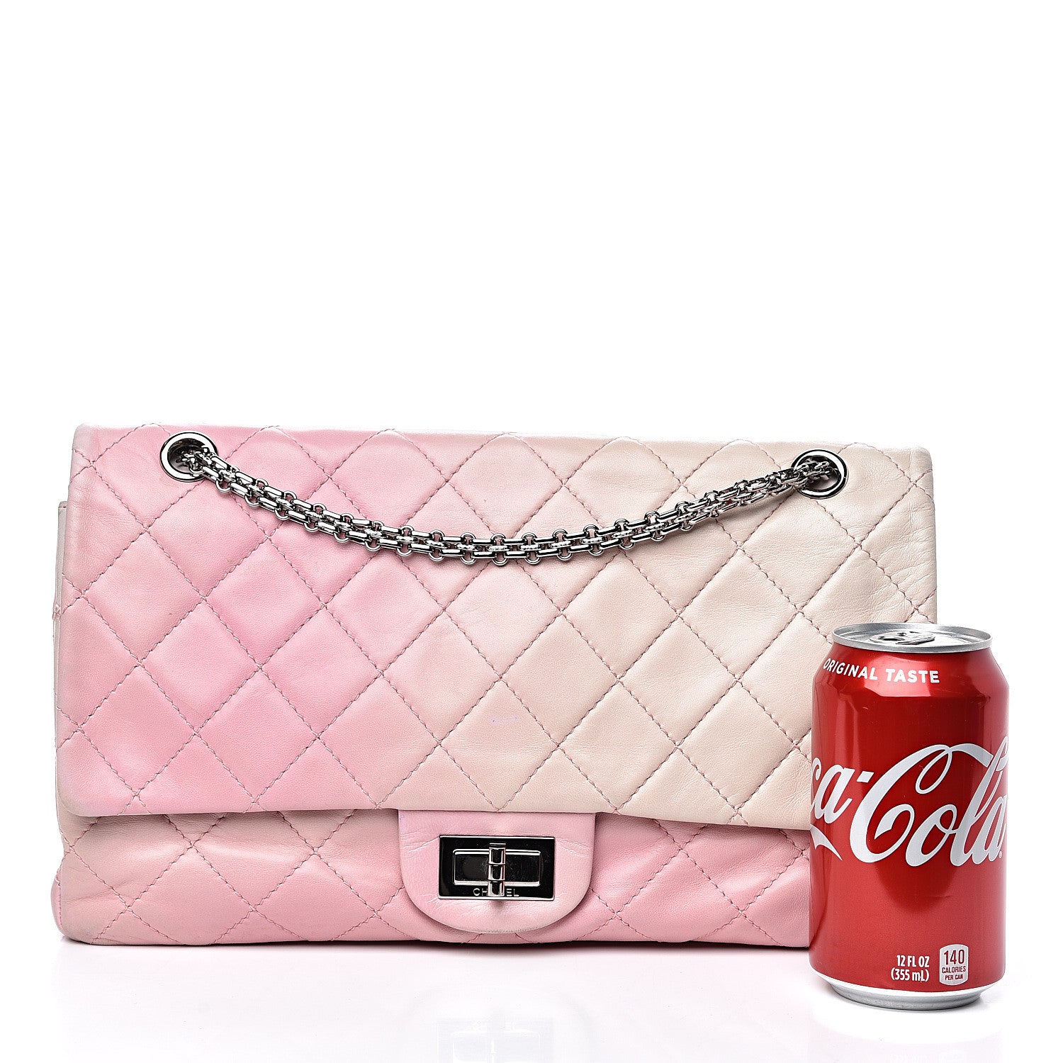 Chanel Lambskin Degrade Quilted 2.55 Reissue 227 Flap Pink 21 of 21