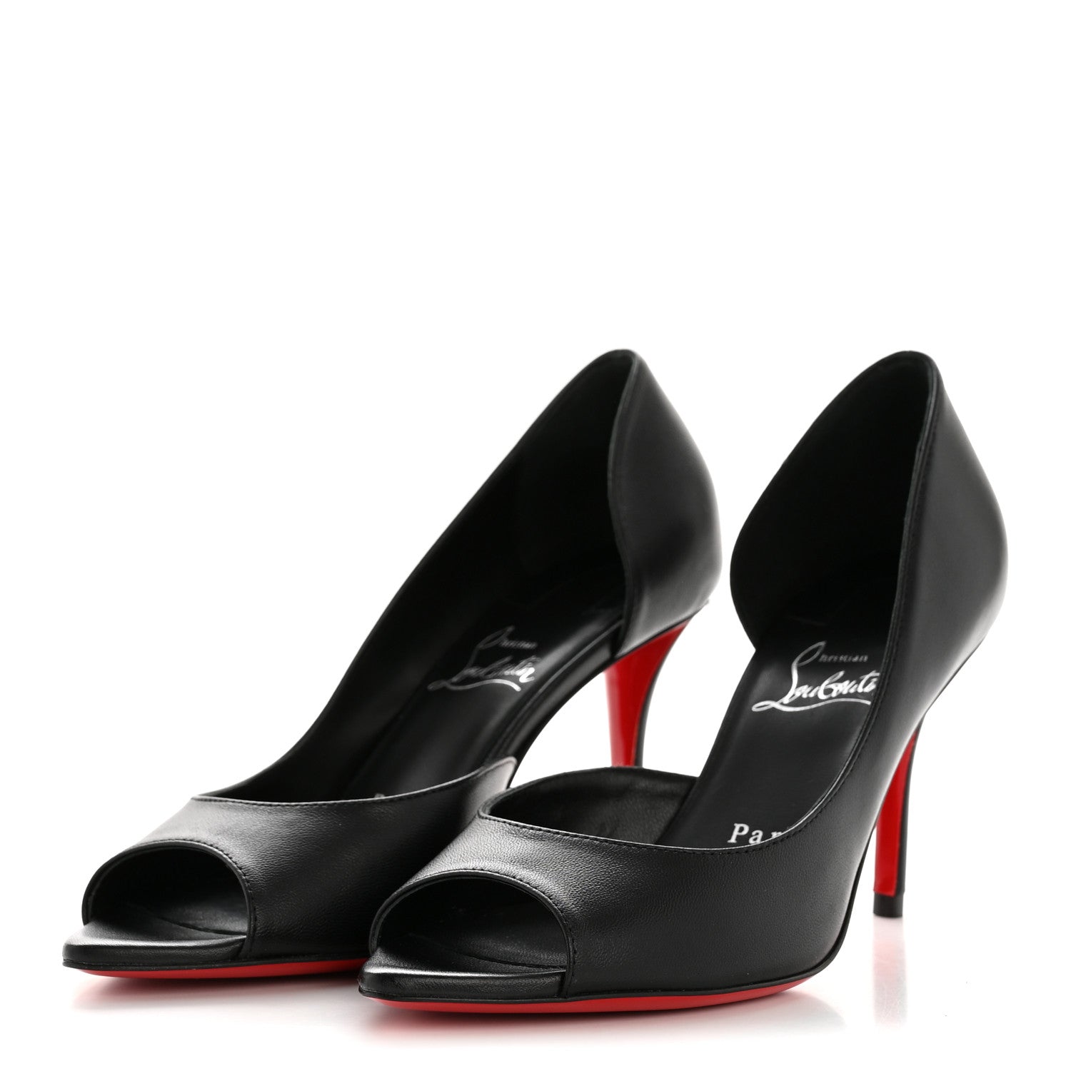Christian Louboutin Nappa Apostropha 80 Pumps 36 Black 4 of 9