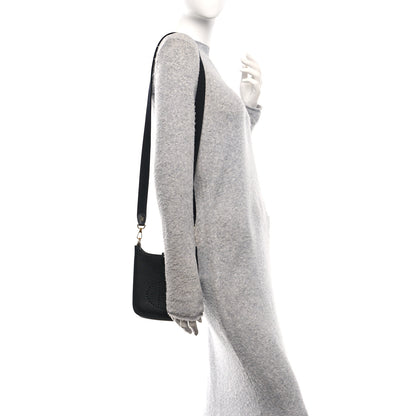 Hermes Taurillon Clemence Evelyne TPM Black 2 of 12