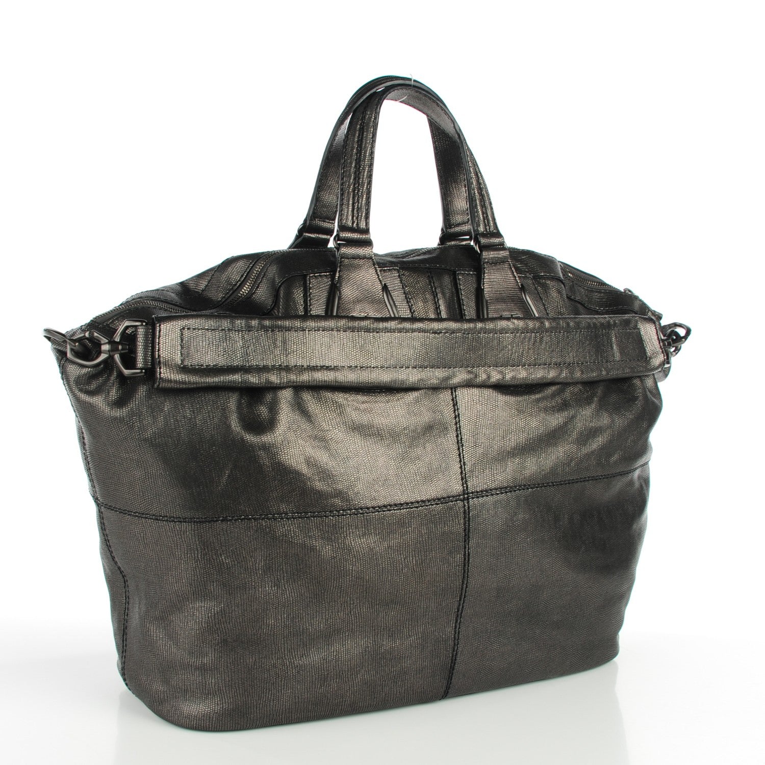 Givenchy Metallic Lizard Effect Maxi Nightingale Shopper Tote Bronze 3 of 9