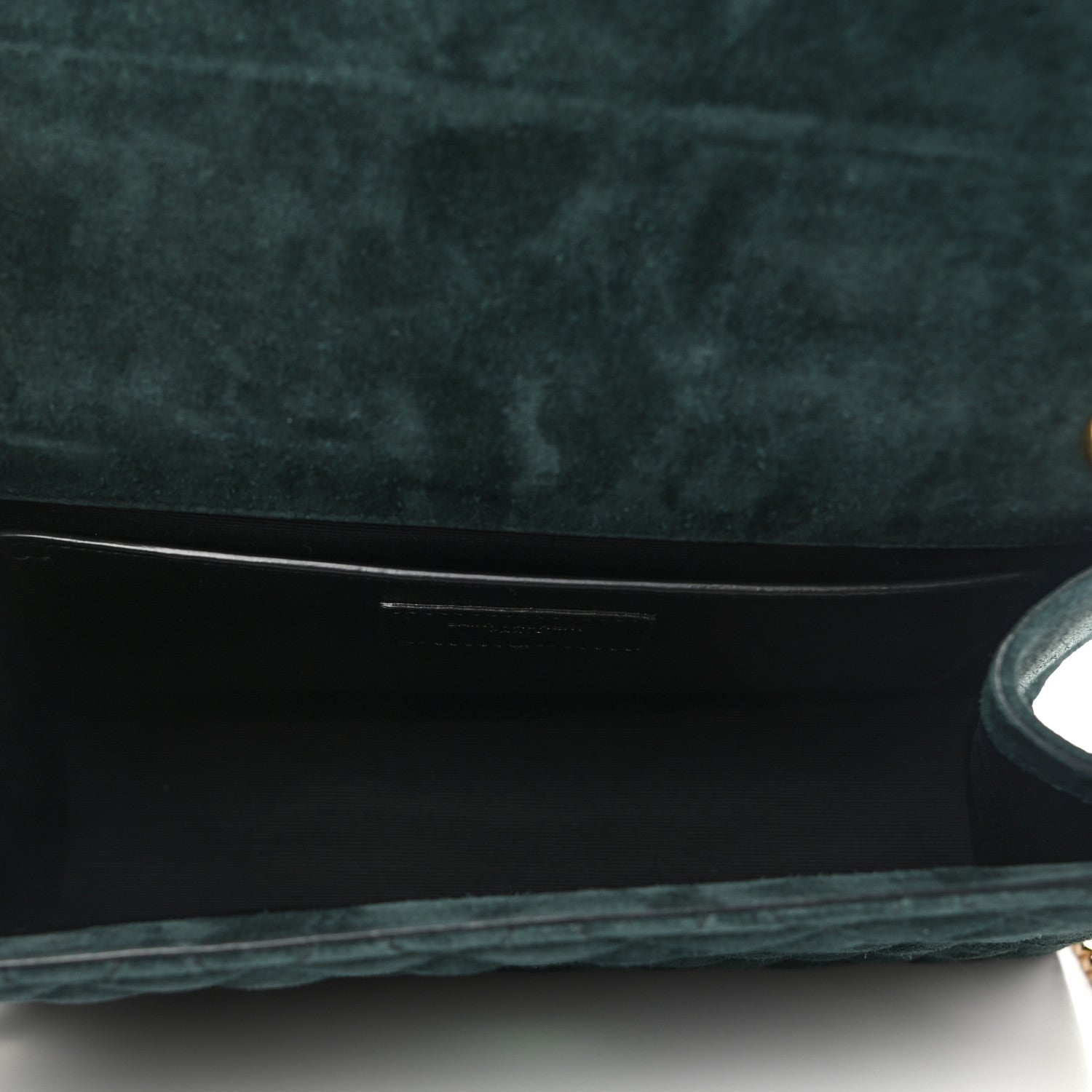 Saint Laurent Suede Mixed Matelasse Triquilt Medium Monogram Envelope Satchel Algae 5 of 10
