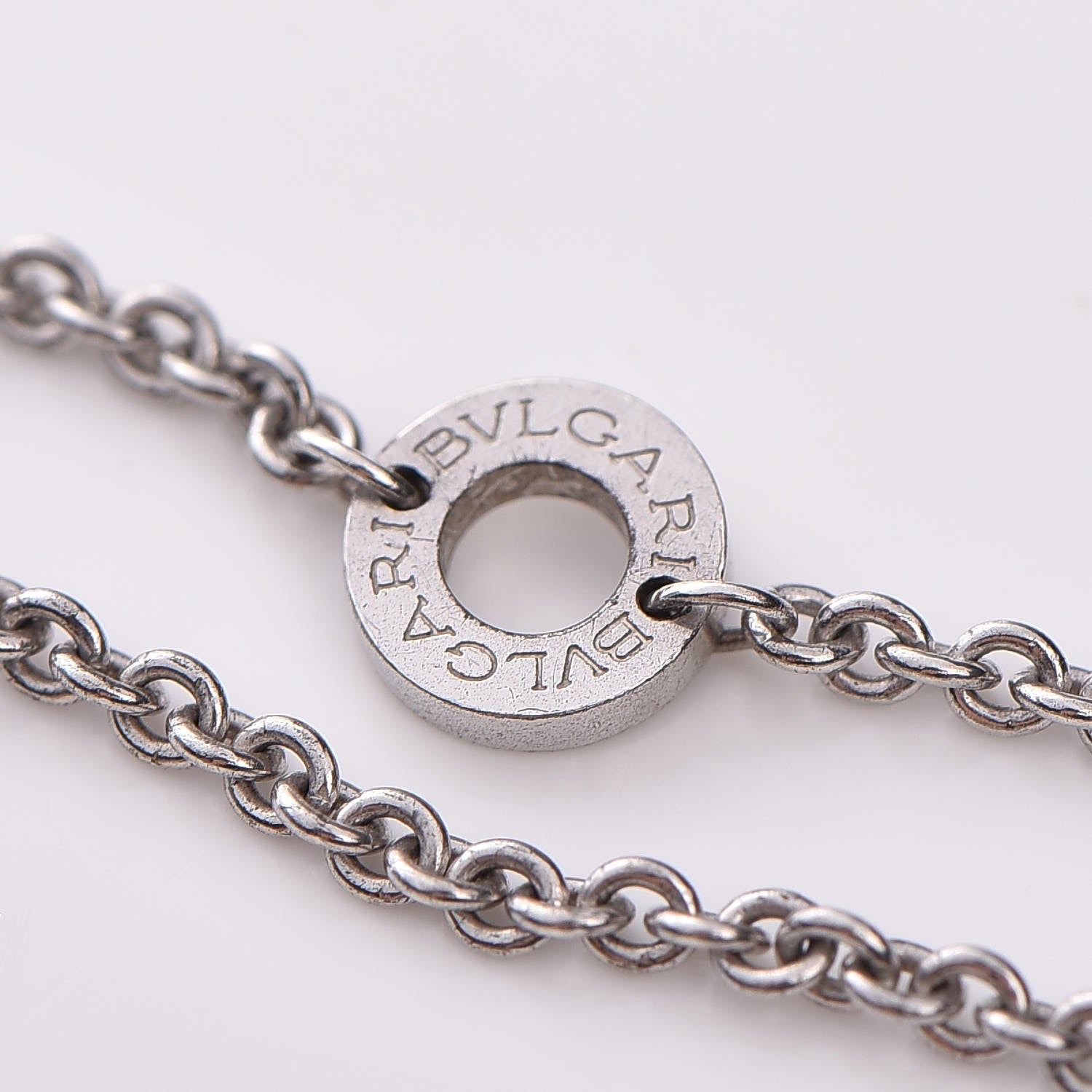 Bulgari Sterling Silver Ceramic Save The Children Pendant Necklace 7 of 11
