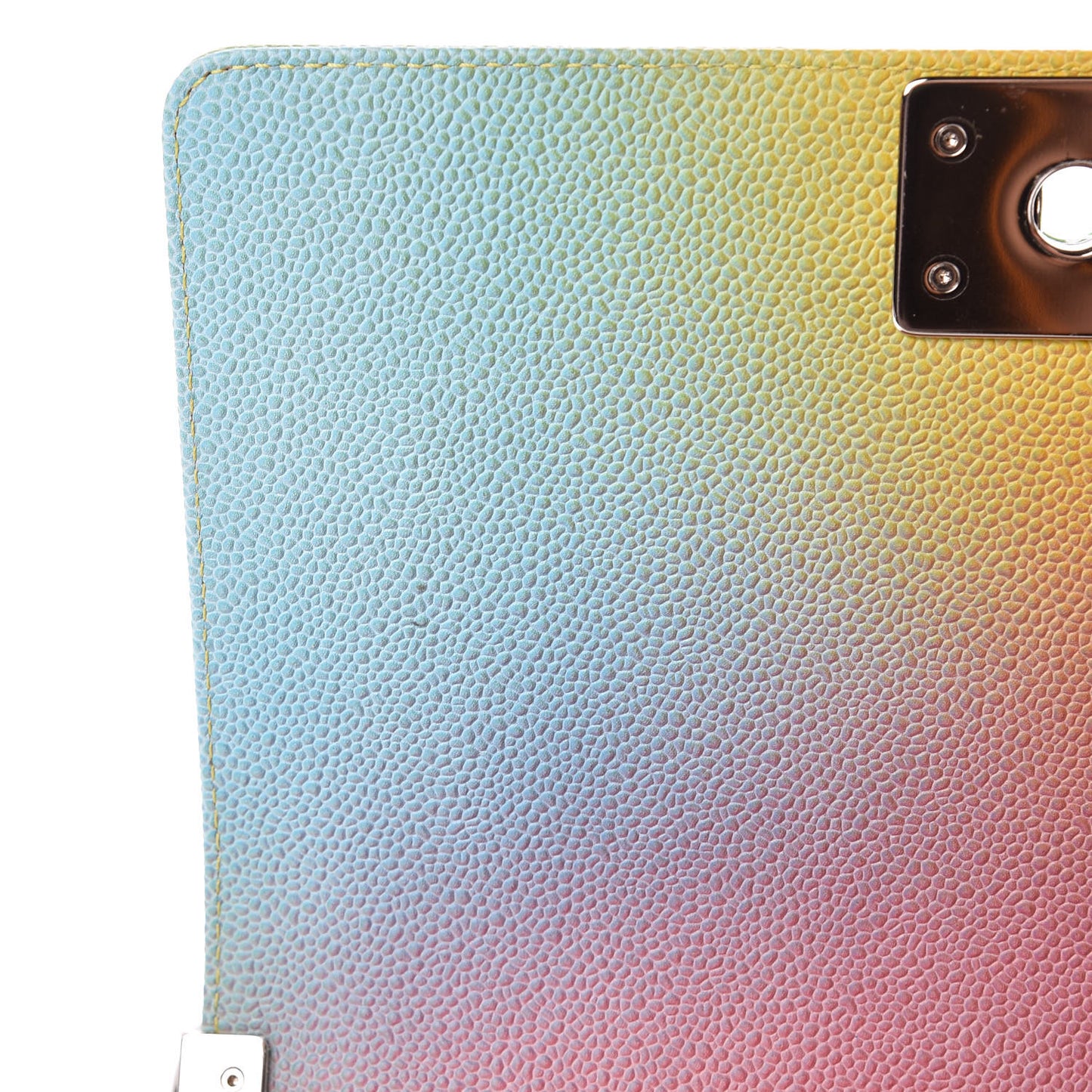 Caviar Quilted Medium Cuba Rainbow Boy Flap Multicolor