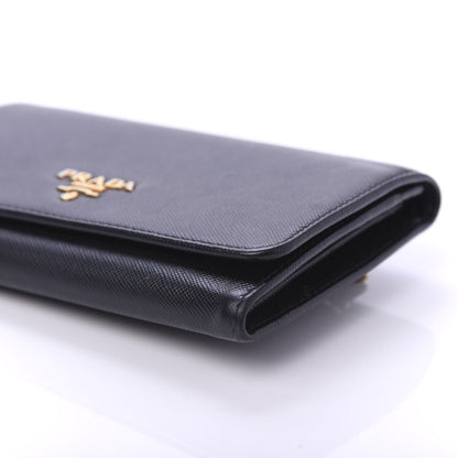 Prada Saffiano Metal Wristlet Black 7 of 9