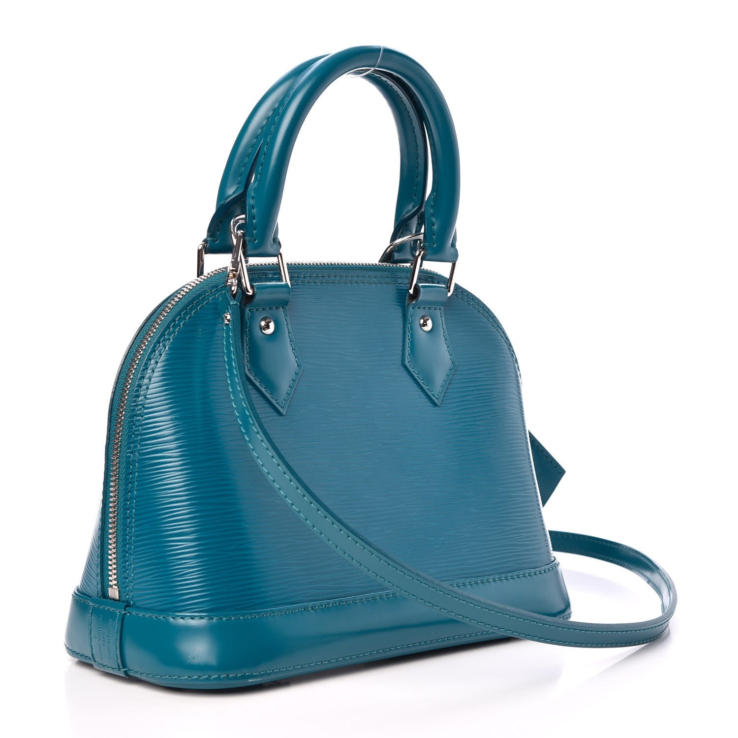 Louis Vuitton Epi Alma BB Cyan 4 of 9