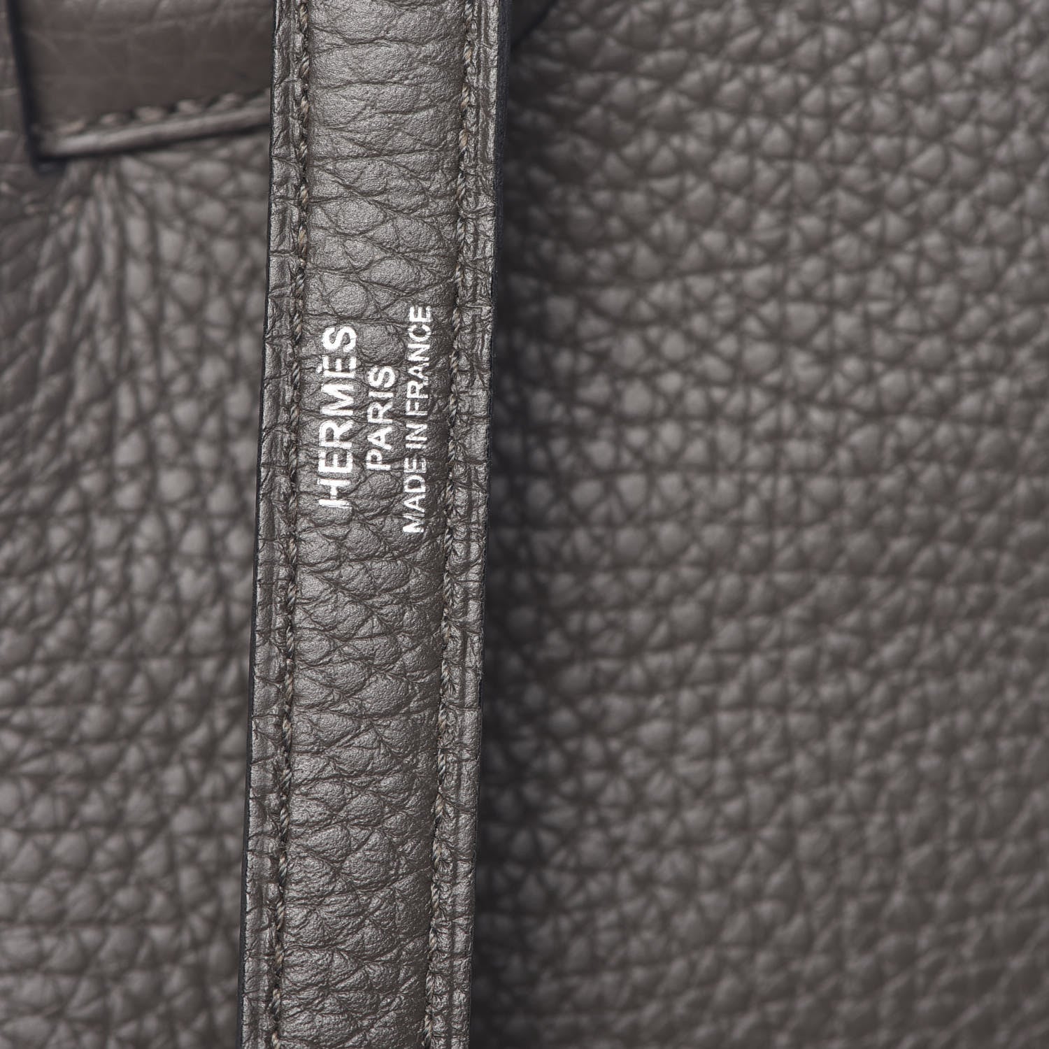 Hermes Taurillon Clemence Horseshoe Kelly Retourne 32 Graphite Tosca 34 of 41