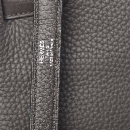 Hermes Taurillon Clemence Horseshoe Kelly Retourne 32 Graphite Tosca 34 of 41