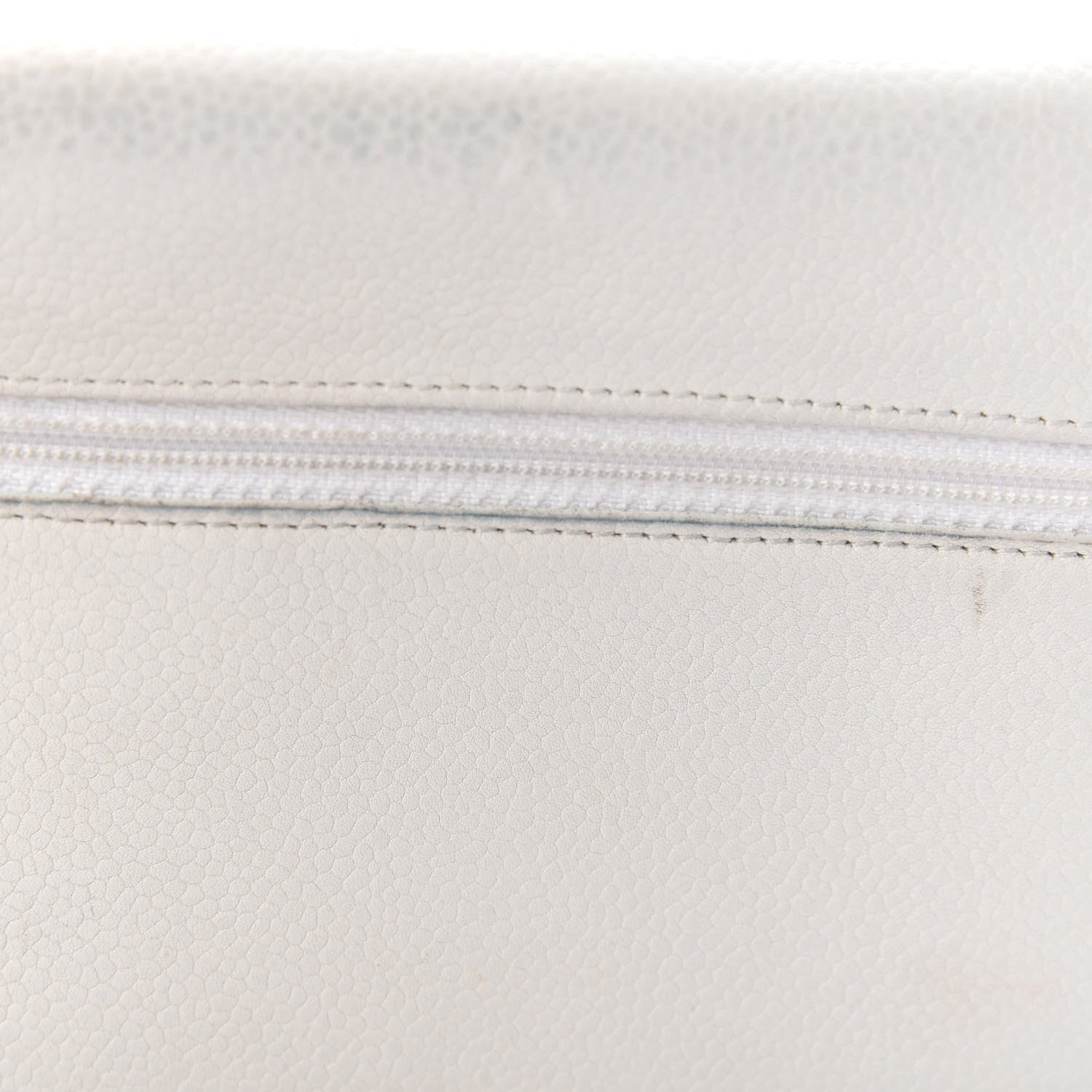 Chanel Caviar Timeless CC Wallet on Chain WOC White 14 of 14