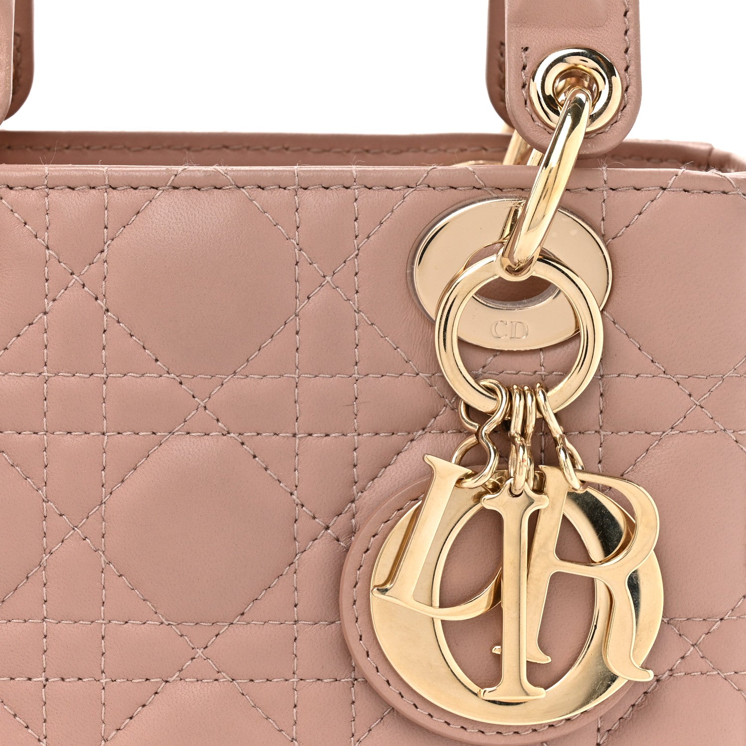 Christian Dior Lambskin Cannage Small My ABCDior Lady Dior Fard 8 of 17