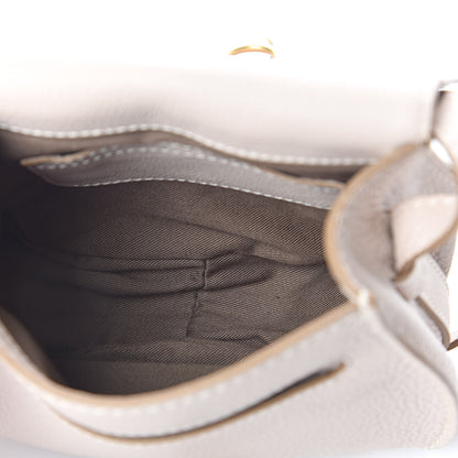 Chloe Calfskin Mini Marcie Round Crossbody Bag Abstract White 5 of 10