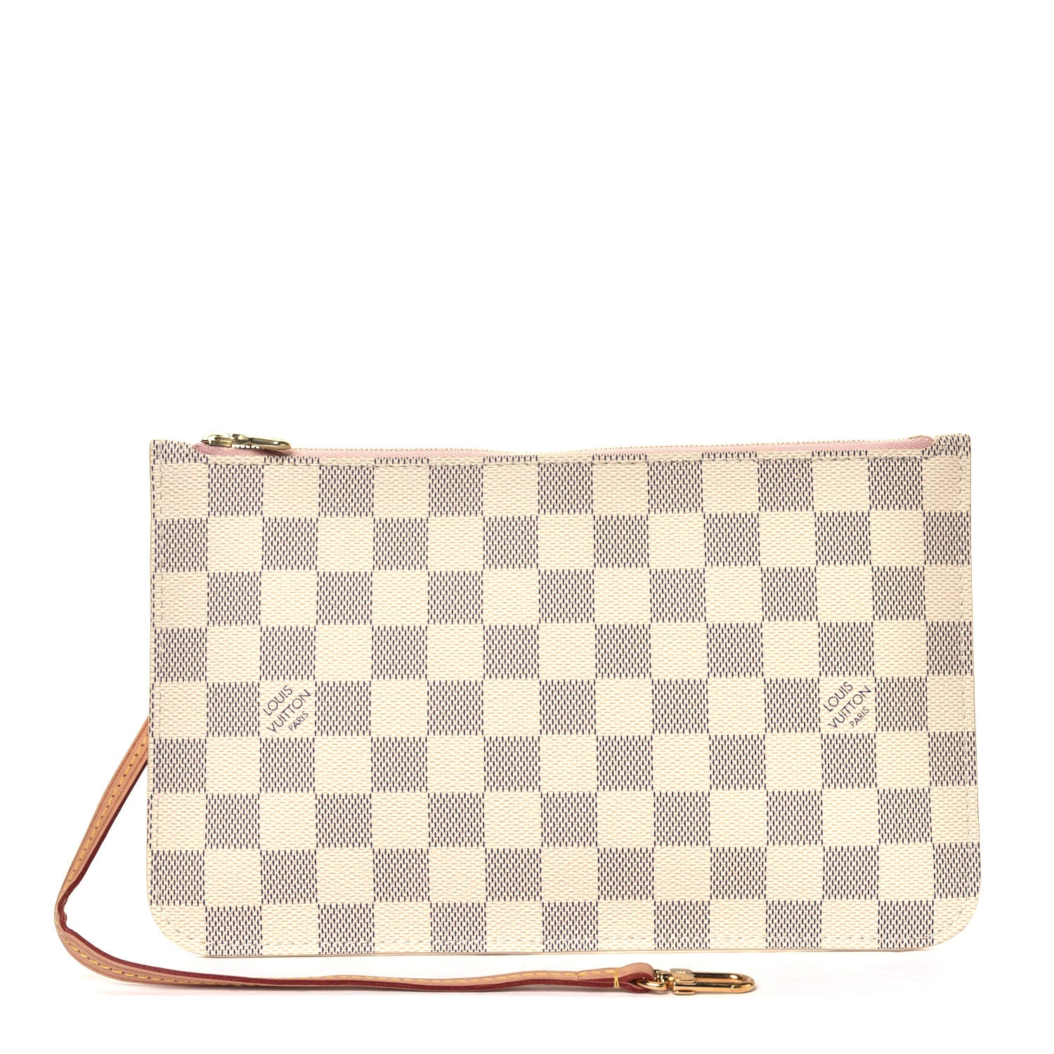 Louis Vuitton Damier Azur Neverfull MM GM Pochette Rose Ballerine 1 of 5