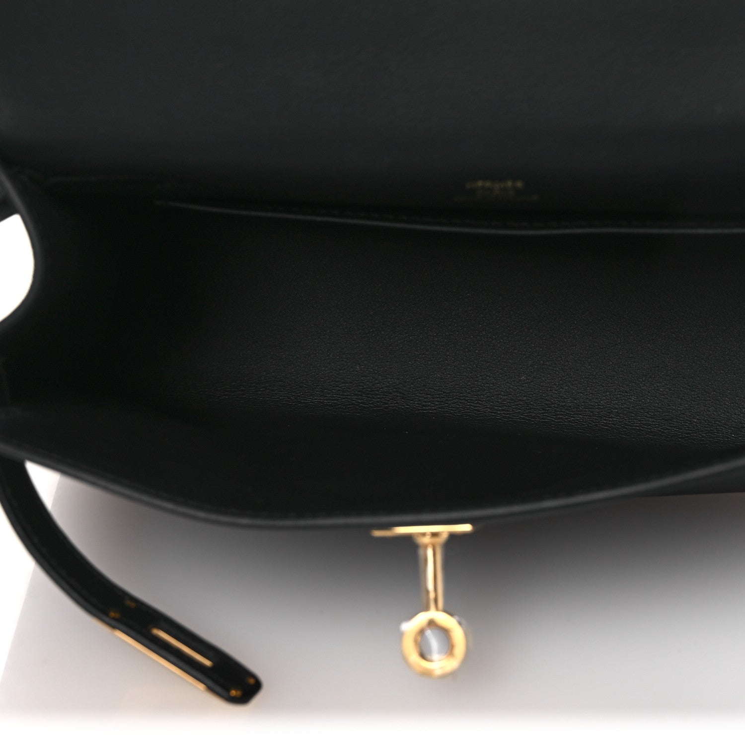 Hermes Swift Kelly Pochette Clutch Black 5 of 12