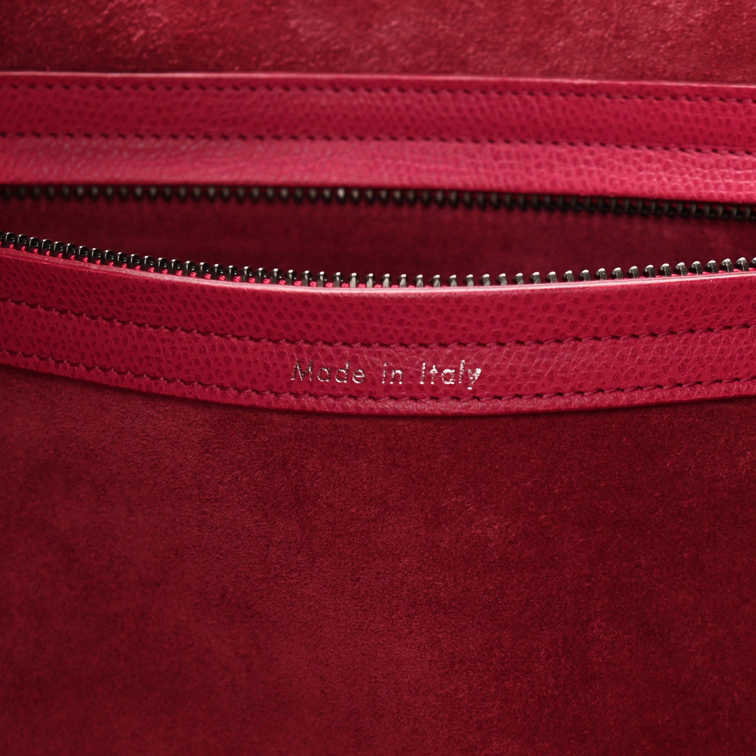 Celine Grained Calfskin Medium Phantom Luggage Fuchsia 6 of 14