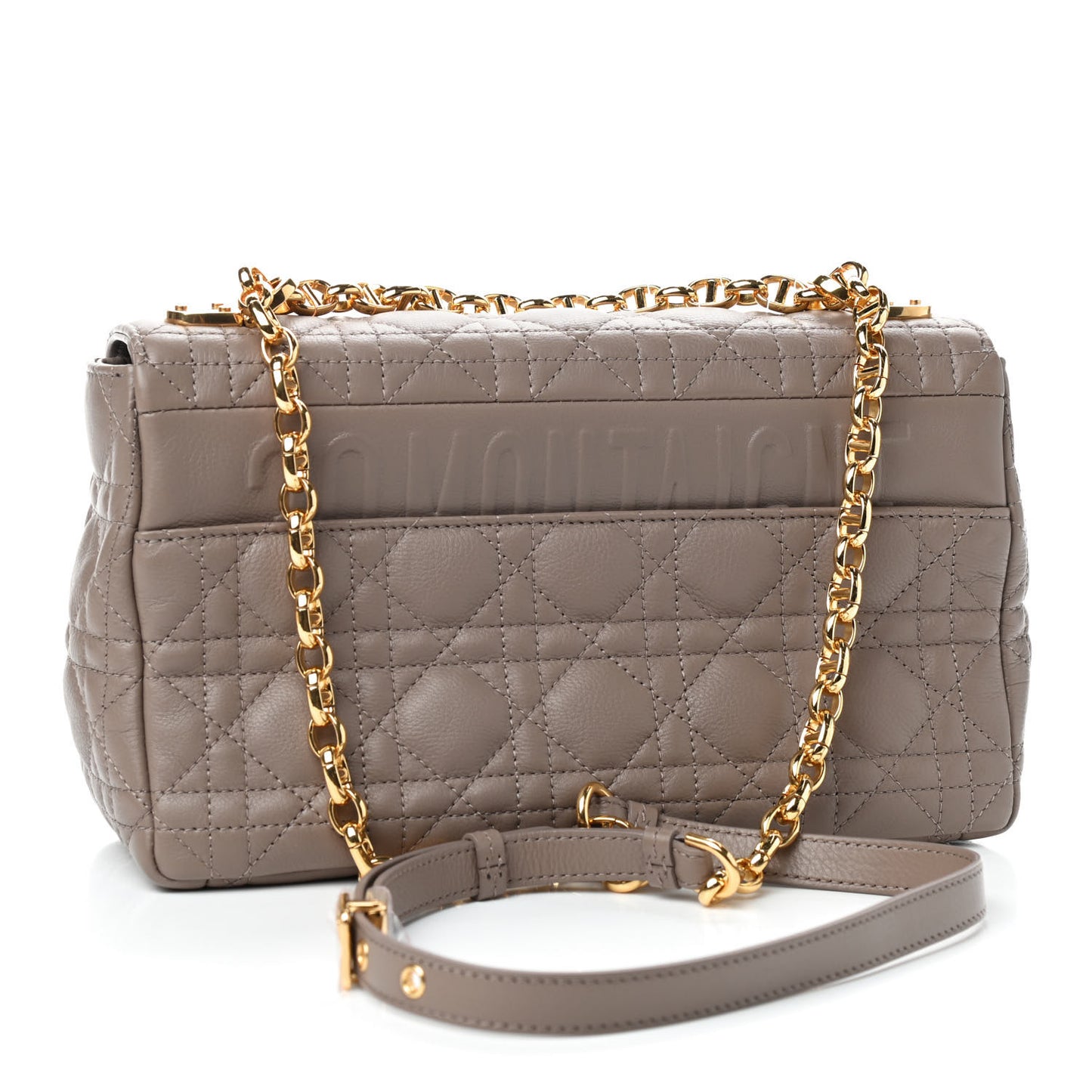 Lambskin Cannage Medium Caro Bag Warm Taupe