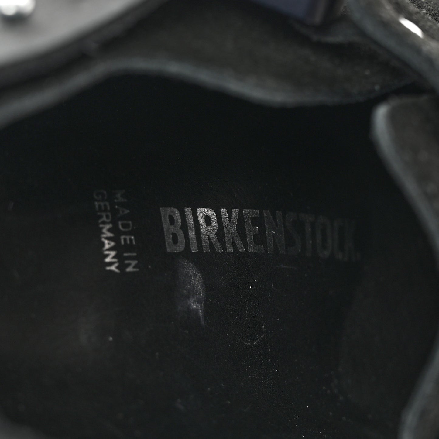 X BIRKENSTOCK Felted Wool Nubuck Calfskin Tokio Mule 36 Black