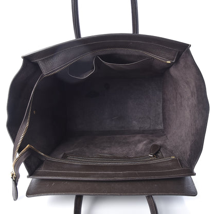 Celine Drummed Calfskin Mini Luggage Anthracite 5 of 17