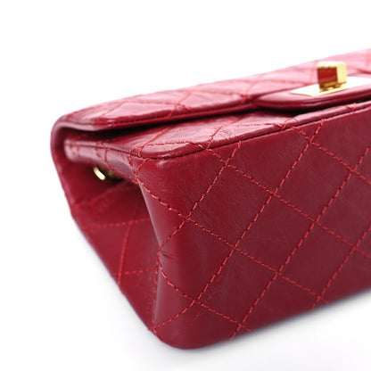 Chanel Aged Calfskin Quilted 2.55 Reissue Mini Flap Red 8 of 9