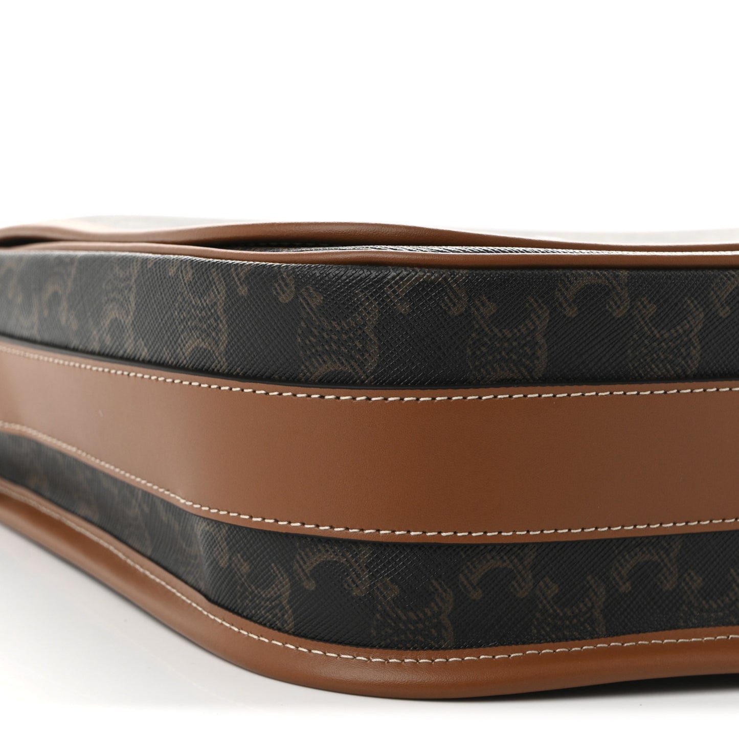 Triomphe Canvas Messenger Folco Bag Tan