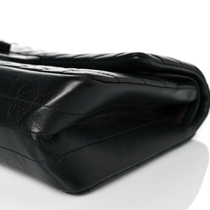 Chanel Aged Calfskin Chevron Quilted 2.55 Reissue 225 Flap So Black 9 of 11