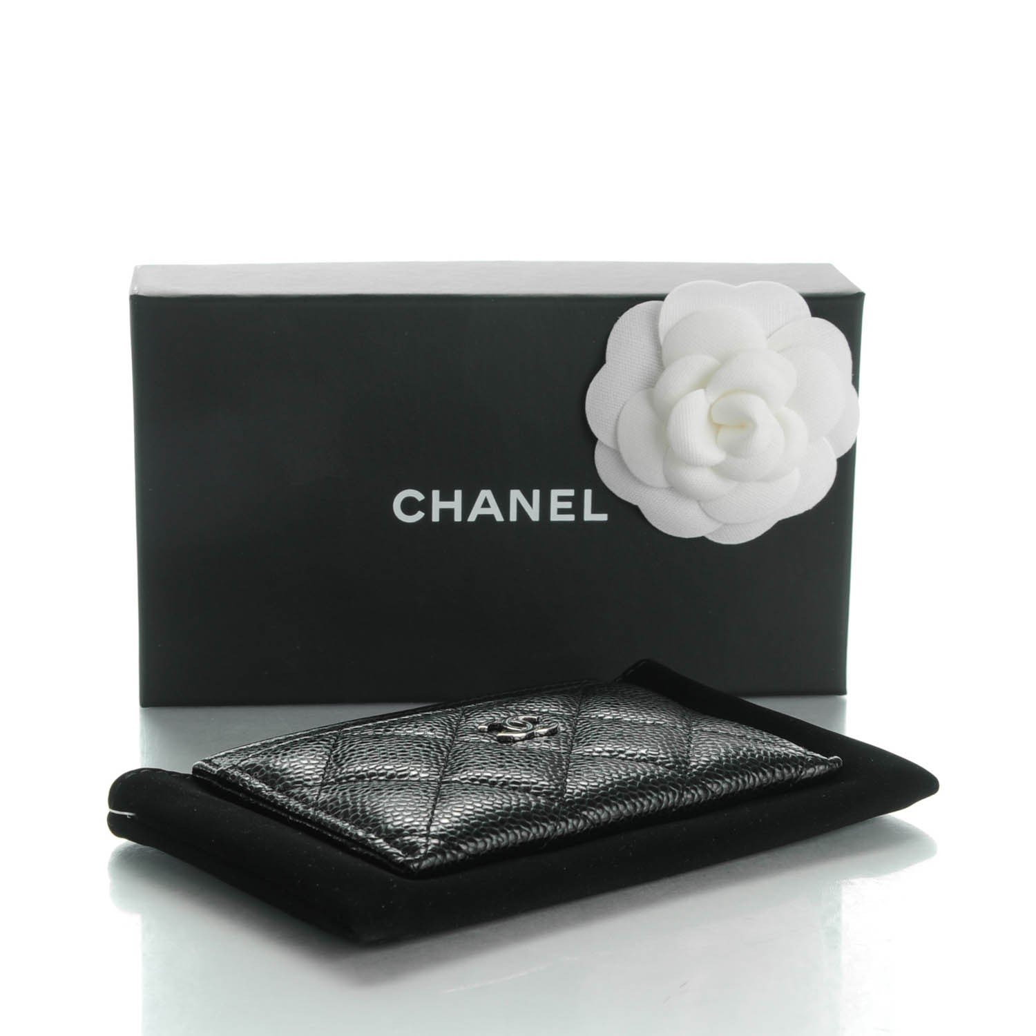 Chanel Caviar Quilted Card Holder Black 3 of 8