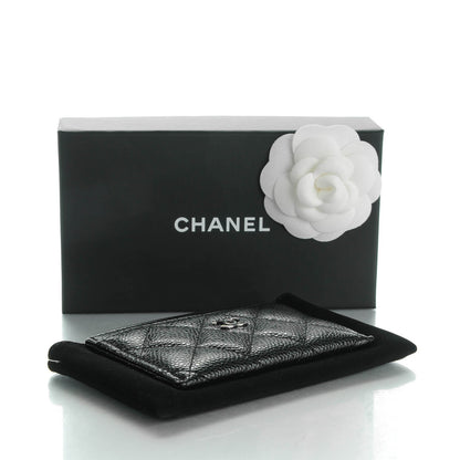 Chanel Caviar Quilted Card Holder Black 3 of 8