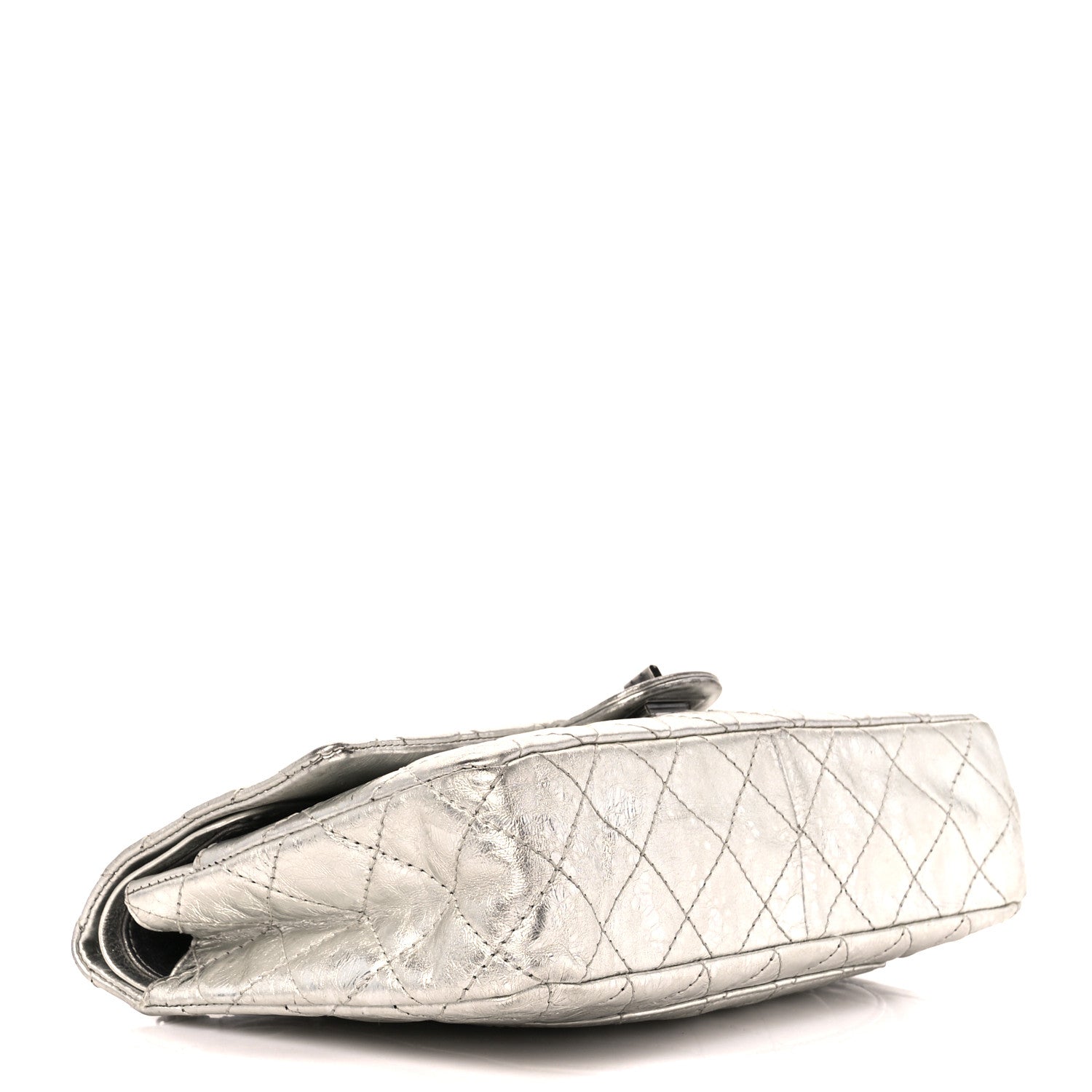 Chanel Metallic Aged Calfskin Quilted 2.55 Reissue 226 Flap Silver 4 of 12